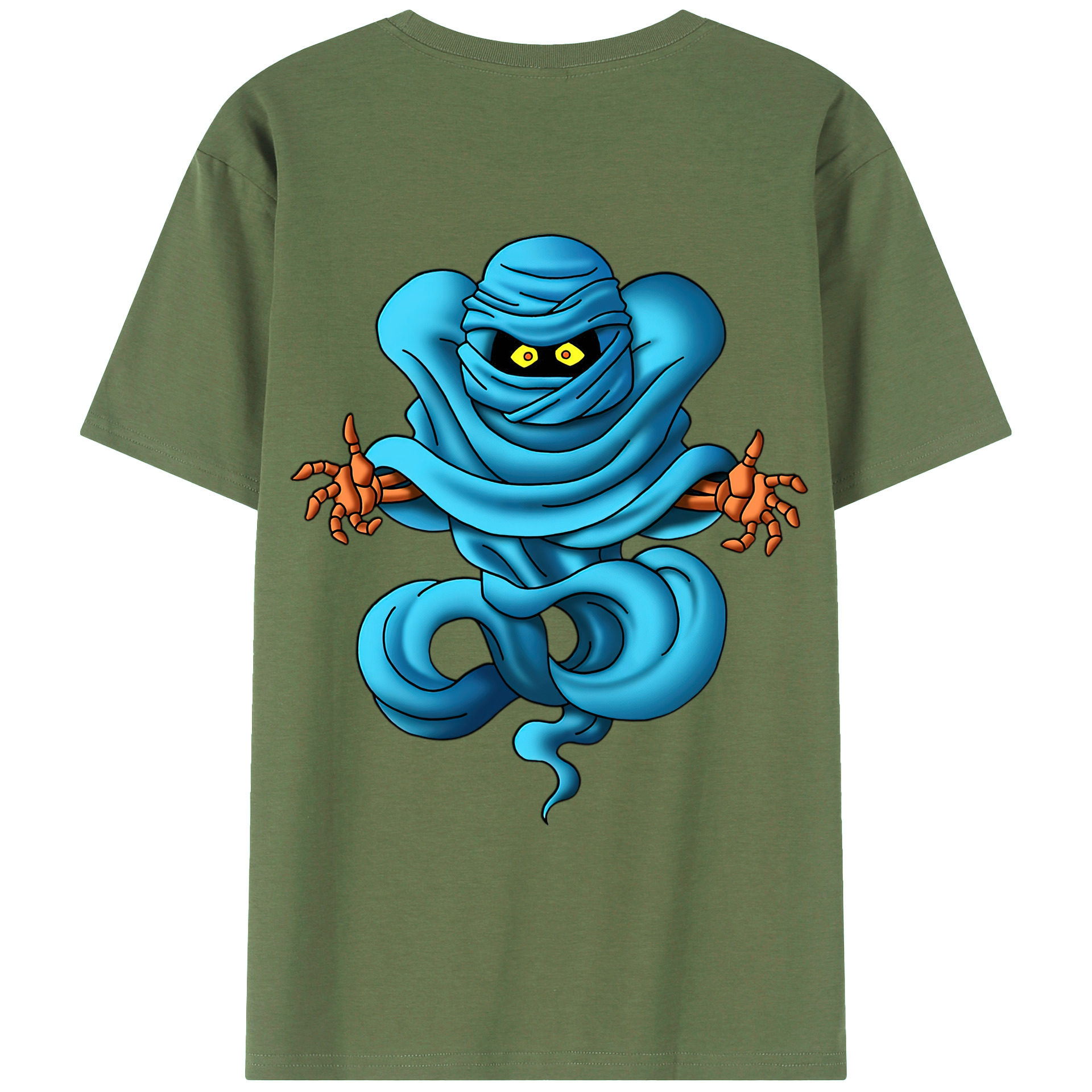 （画像用） ドラゴンクエスト Doragon Kuesuto Dragon Quest 綿100％ メンズ半袖Tシャツ（バックプリント） 通気性